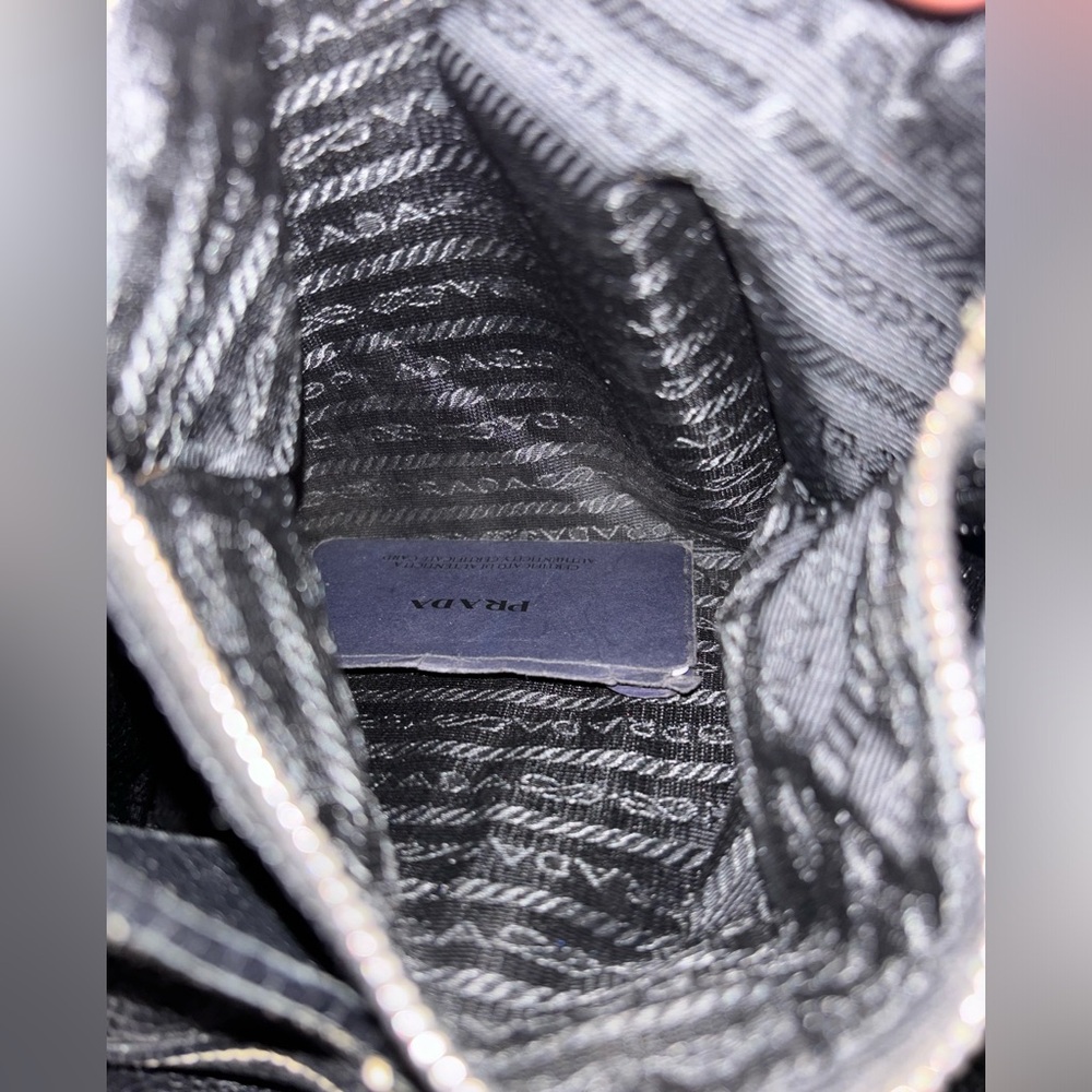 Prada Vitello Daino Black Shoulder Bag with Silver Hardware - Picture 7 of 8